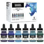 Liquitex Acrylic Ink Aqua Colours Set 6x30ml