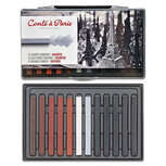 Cont&eacute; &agrave; Paris Sketching Pastelkrijt Set Assorti 1