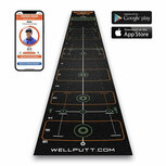 Wellputt Putting Mat Classic 4 Meter Black