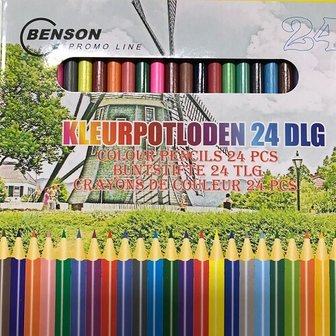 Kleurpotloden Set 24 delig