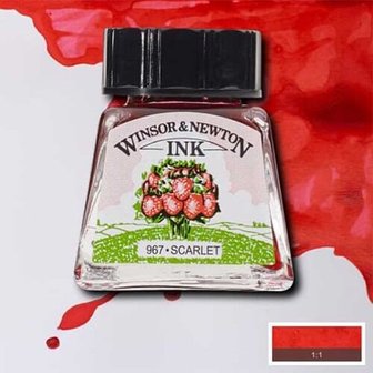 Winsor &amp; Newton Drawing Ink Scarlet 14ml