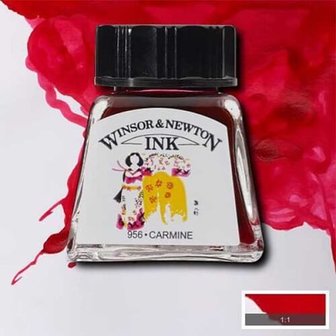 Winsor &amp; Newton Drawing Ink Carmine 14ml