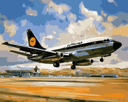 Paint By Number Set Airplane 40x50cm