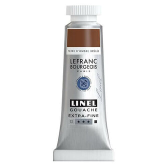 Lefranc &amp; Bourgeois Linel Gouache Extra Burnt Umber 217 14ml