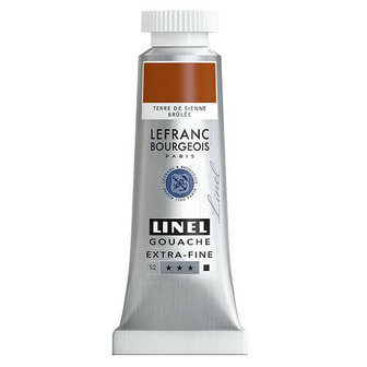 Lefranc &amp; Bourgeois Linel Gouache Extra Burnt Sienna 216 14ml