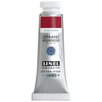 Lefranc &amp; Bourgeois Linel Gouache Extra Fine Carmin Red 176 14ml