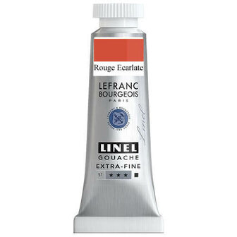 Lefranc &amp; Bourgeois Gouache Extra Fine Cadmium Scarlet Red 169 14ml