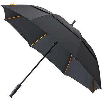 Luxe Automatische Double Canopy Storm Paraplu Zwart