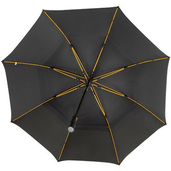 Luxe Automatische Double Canopy Storm Paraplu Zwart 4