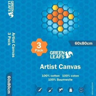 Greenleafs Light Canvas Schildersdoek 60x80cm 3-Pack
