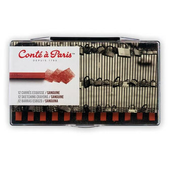 Cont&eacute; &agrave; Paris Sketching Pastelkrijt Set Sanguine