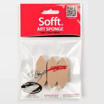 PanPastel Sofft Tools Art Sponge Set Bar Point 3 pcs