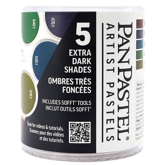 PanPastel Extra Dark Shades Set 5 Pans