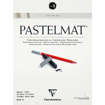 Clairefontaine Pastelmat no3 360 gram 30x40cm White
