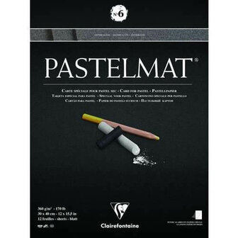 Clairefontaine Pastelmat no6 360 gram 30x40cm Anthracite