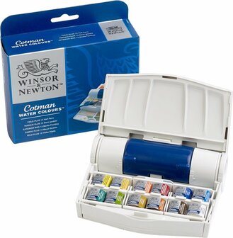 Winsor &amp; Newton Cotman Field Plus Aquarelset 12 napjes