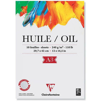 Clairefontaine Olieverf Papier 240 grams A3 10 Sheets