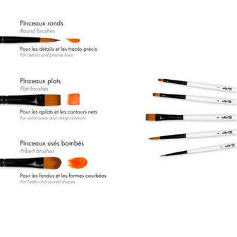 Darwi Acrylverf Penselen Set Fine 2 A