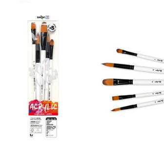 Darwi Acrylverf Penselen Set Medium 1