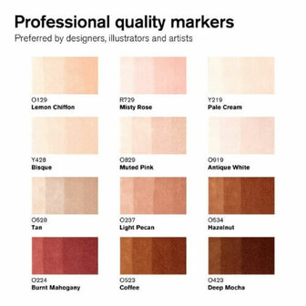 Winsor &amp; Newton Promarker Set Skin Tones 13pcs 3