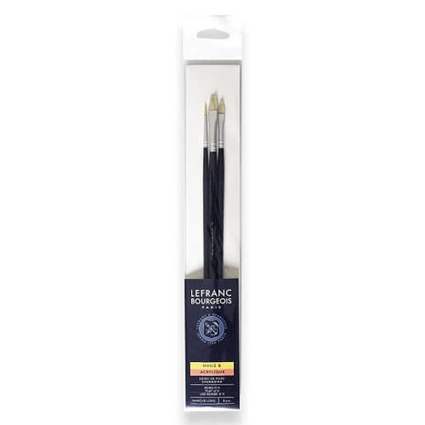 Lefranc & Bourgeois Fine Oil brush Penselenset 3 Varkenshaar