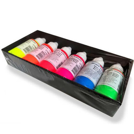 ARA Artist Acrylverf Neon Set 6x100ml Top