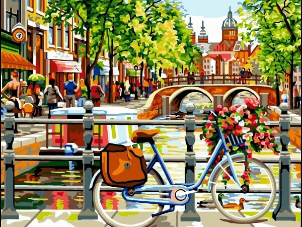 Paint By Number Set Bike 40x50cm