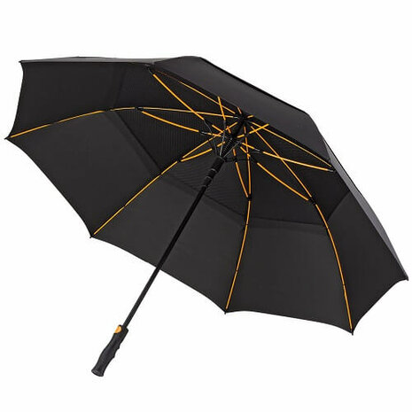 Luxe Automatische Double Canopy Storm Paraplu Zwart 2