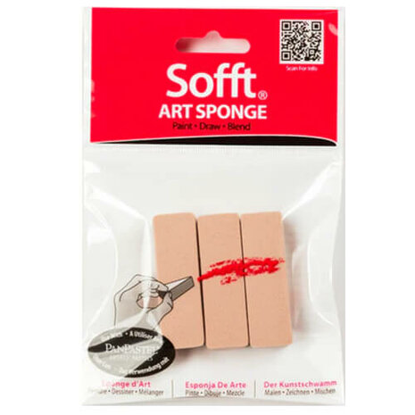 PanPastel Sofft Tools Art Sponge Set Bar Flat 3 pcs
