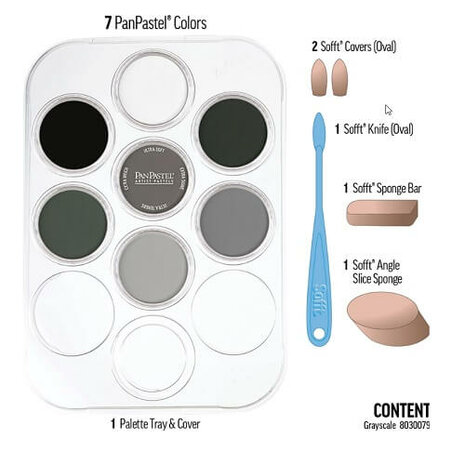 PanPastel Grey Scale Set 7 Pans A