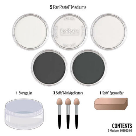 PanPastel Medium Set 5 Pans A