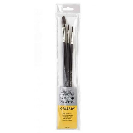 Winsor & Newton Galeria Interlocked Acrylverf Penselen Set 1