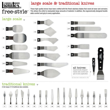 Liquitex Freestyle Large Palette Knife no14 C