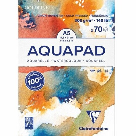 Clairefontaine Goldline Aquarelpad 300 grams A5