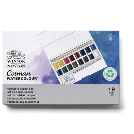 Winsor & Newton Cotman Deluxe Sketchers pocketbox 16 napjes
