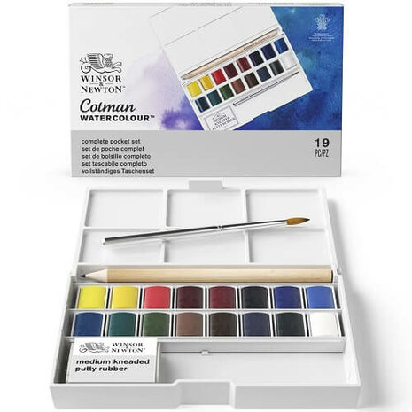 Winsor & Newton Cotman Deluxe Sketchers pocketbox 16 napjes 2