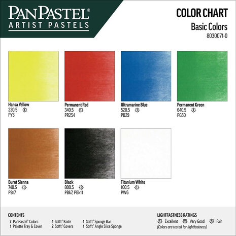 PanPastel Basic Colours Set 7 Pans B