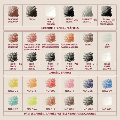 Cont&eacute; &agrave; Paris Woodbox 34 delige set Colors