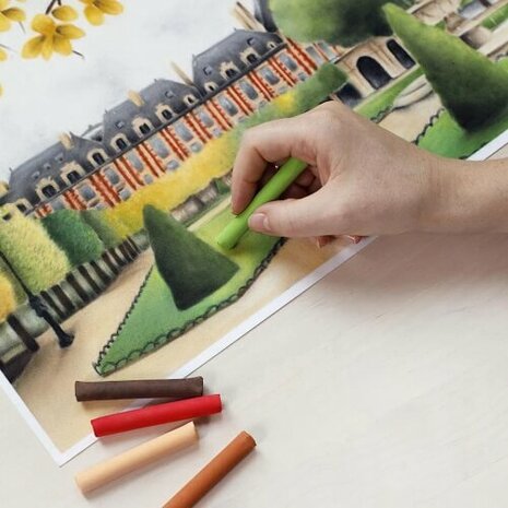 Cont&eacute; &agrave; Paris Sketching Pastelkrijt Set Landscape 2
