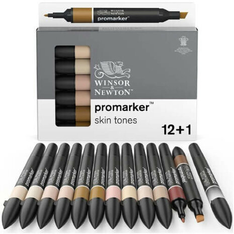 Winsor & Newton Promarker Set Skin Tones 13pcs