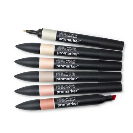 Winsor & Newton Promarker Set Skin Tones 1 A